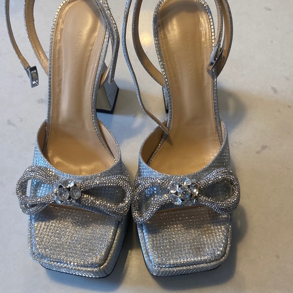 SOLD MACH & MACH platform silver heels - Picture 2 of 11